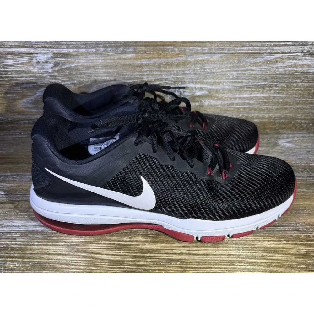 Nike Air Max Full Ride TR 1.5 Black White Red Sneakers 869633-060 Mens Size 11.5